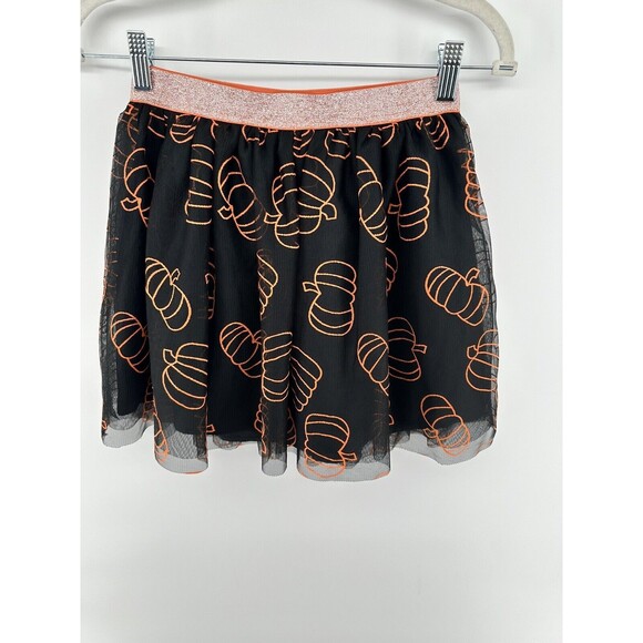 Cat And Jack Pumpkin 🎃 Tulle Lined Skirt Size 10 12 - Picture 2 of 3